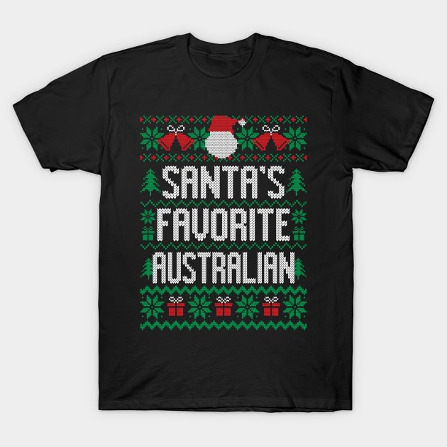 Santa's Favorite Australian T-Shirt by Saulene